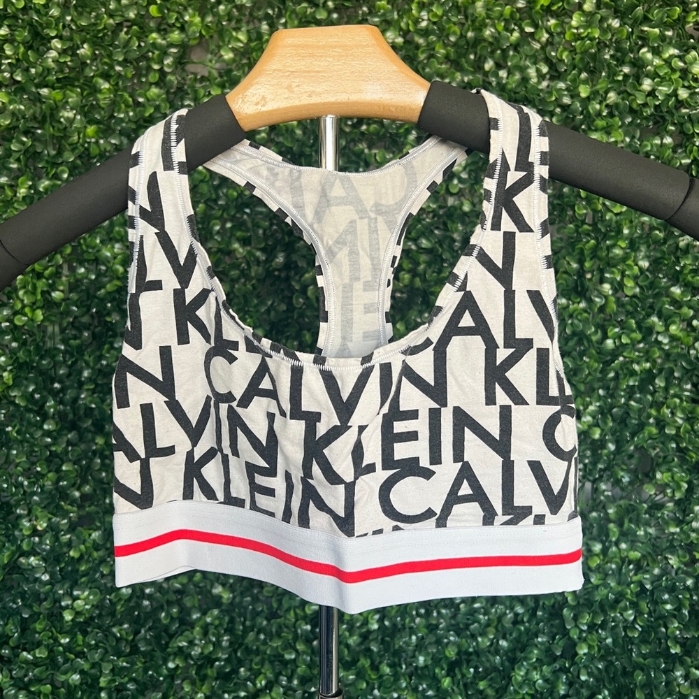 Calvin Klein Black and White Sports Bra
